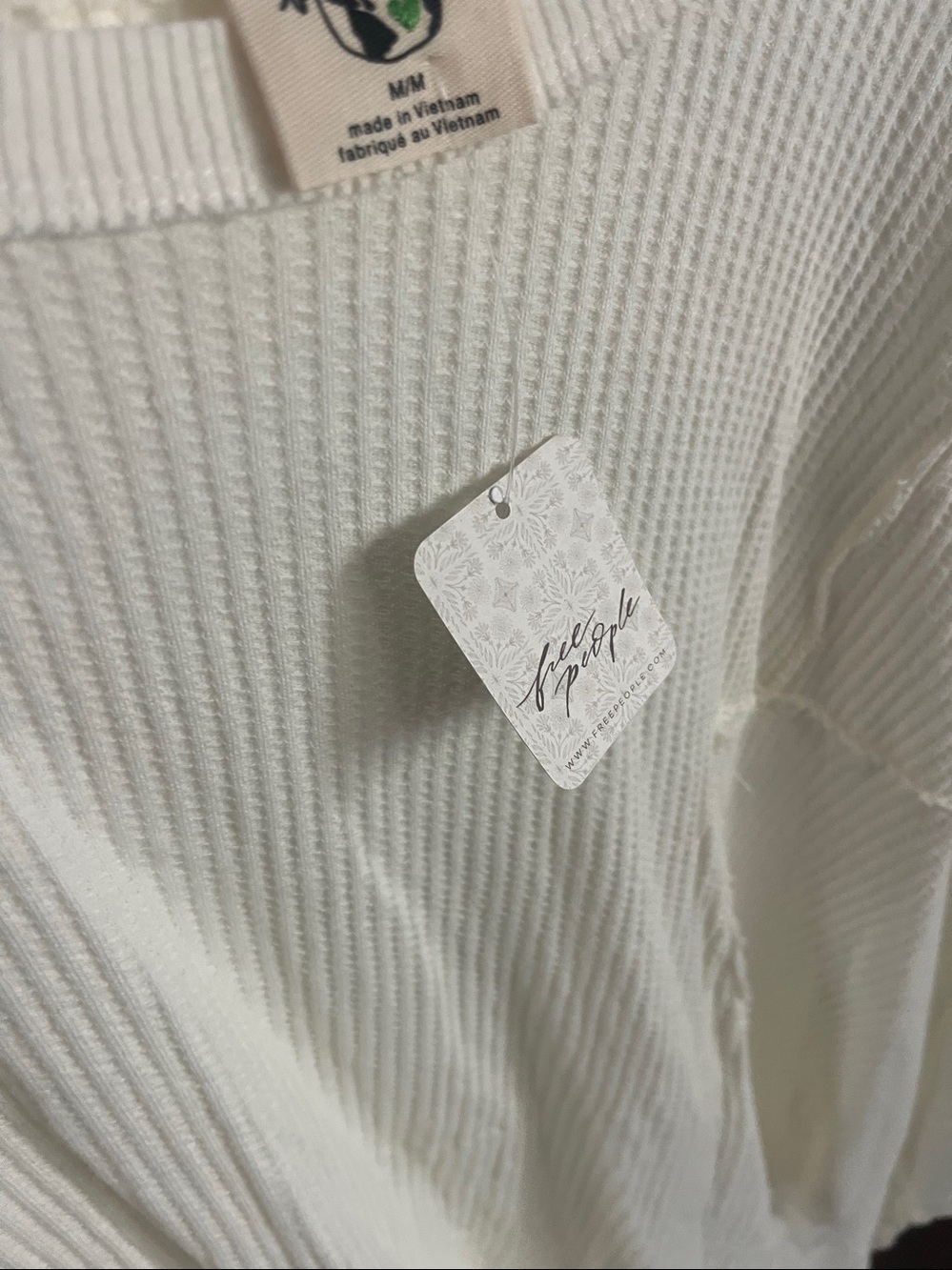 Free People -We The Free Ollie Oversized Thermal Knit Top - Picture 6 of 16